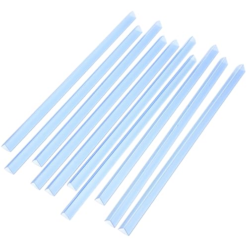 Zerodeko 20pcs Transparent Slide Binding Bars 310mm X 15mm Plastic Bookbinding Clips for A4 Report Covers and Document Binding in Office and School Use