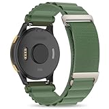 Koazon Alpine Loop Nylon 22mm Watch Bands Compatible with Garmin Vivoactive 4/Venu 2/3,Soft Breathable Adjustable with C-Hook Sports Strap for Forerunner 265/255/255 Music Men Women