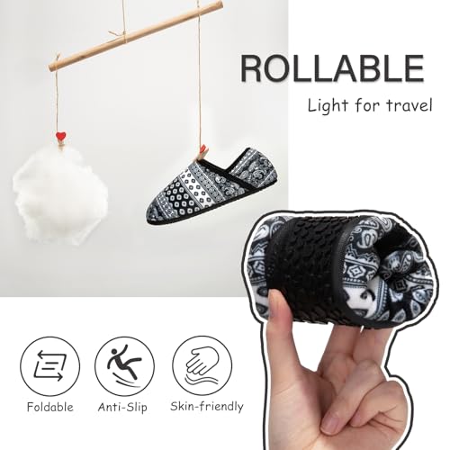 Image of ATHMILE House Slippers for Women Men Indoor Barefoot House Shoes Soft Socks | Furry Slip on Cozy Comfy Flexible Machine Washable Home Bedroom Travel Hospital Yoga Gifts for Mom Grandma