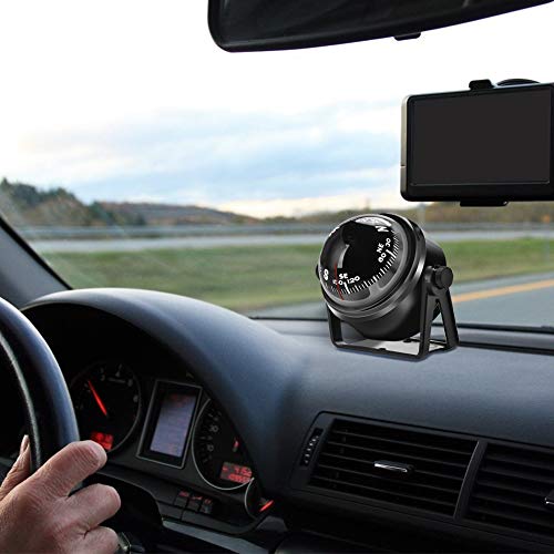 Yosoo Health Gear Boat Compass, Adjustable Marine Ball Night Vision Compass, Navigation Marine Compass With Adjustable Mounting Bracket For Car Watercraft Boat Caravan Truck #TOP6