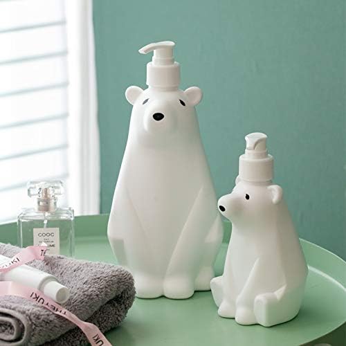 Miniatura 3 de Gaolinci Lindo dispensador de jabón y loción de oso polar para cocina o baño, color blanco