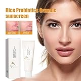 Rice + Probiotics SPF50+ PA++++ Sunscreen, Sunscreen SPF 50, Waterproof Sun Serum, Rice Probiotics Sunscreen SPF50+ Sunscreen, Rice Sun Protection Korean 50 ml (1 Piece) - Image 2