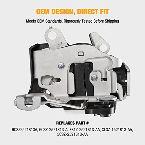 Image of SYERAL Door Lock Actuator Front Left Driver Side Door Latch Compatible with Ford Excursion F-150, F-250 F-350 Super Duty, Compatible with Lincoln Mark LT 6C3Z-2521813-A