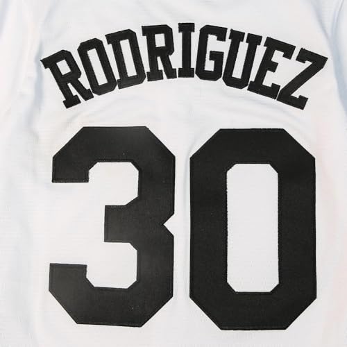 Camiseta de beisebol juvenil The Sandlot #30 Benny The Jet Rodriguez costurada para crianças PP-GG,