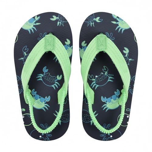 Image of Boys Girls Strap Flip Flops Sandals Cute Cartoon Unicorn Shark Toddler Flip Flop Kids Pool Beach Flat Slide Summer Water Shoes