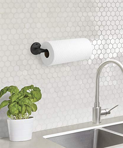Umbra Cappa Wall Mount Or Under The Counter Paper Towel Holder, Black Small #TOP2