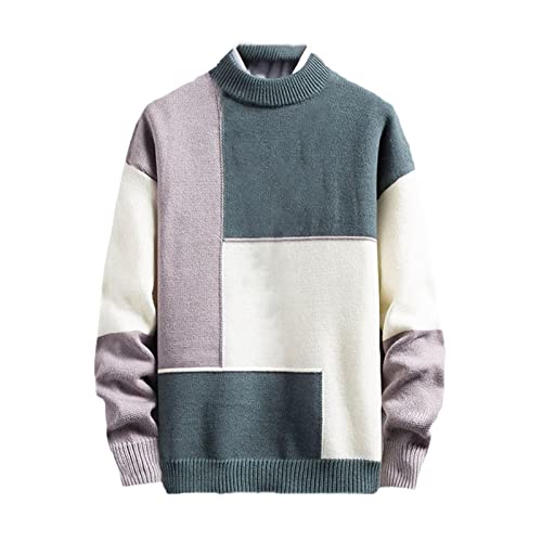 Korean Sweater Men Clothing Korean Fashion Men Sweater Pullover Vintage Clothes Hip Hop Knitwear Autumn Winter Blue