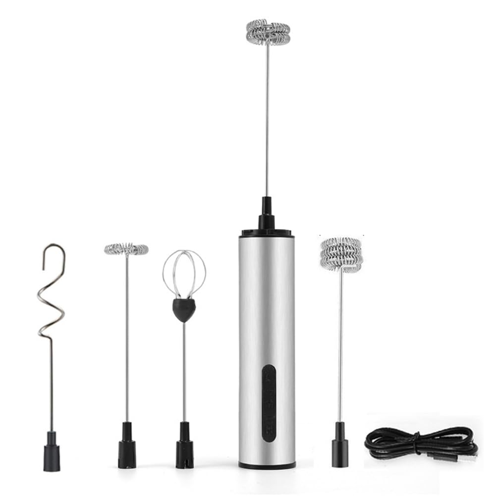 CTRLZS Rechargeable Milk Frother Coffee Frother Electric Whisk Drink Mixer for Lattes, Cappuccino