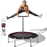 Trampolin Fitness Adultos, Trampolin de 101 CM, Brincolin Ejercitador Adulto Para Adultos con Base de 6 Patas y 36 Muelles,...