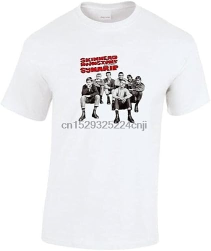 Photo de JUYHGGTFY Symarip(T Shirt) Skinhead Moonstomp Revisited-White-X Large Manches Courtes(Small)