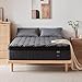 Inofia 12 inch Full Size Mattress, Hybrid Full Mattress with Gel Memory Foam & Pocket Springs, Less Motion Transfer, Back Pain Relief, Original Comfort, Black