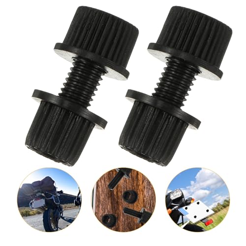 Tornillos de nailon negro para matrícula de motocicleta con tuercas kit de 16 piezas 7