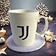 GMM Zigarettenetui J + Tasse Mug J Set Brotdose J + Tasse J für Snacks - Break - SNack, Fußballmannschaft des Herzens, die schwarze weiße Dame der Club von Turin