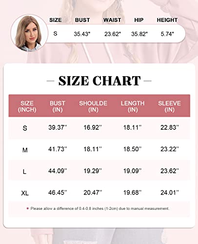 Milanpavilion Crop Hoodies For Women, Long Sleeve Crop Top Women's Fashion Hoodies & Sweatshirts Workout Crop Tops For Women Sweatshirt Hoodies For Teen Girls Grey #TOP4