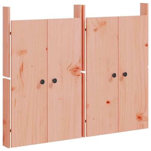 vidaXL Puertas Cocina Exterior MEPPEL 2 uds, Puertas para Armario Mueble, Puertas de Repuesto, Decoraciones para Cocina de Jardín, Madera Maciza de Douglas