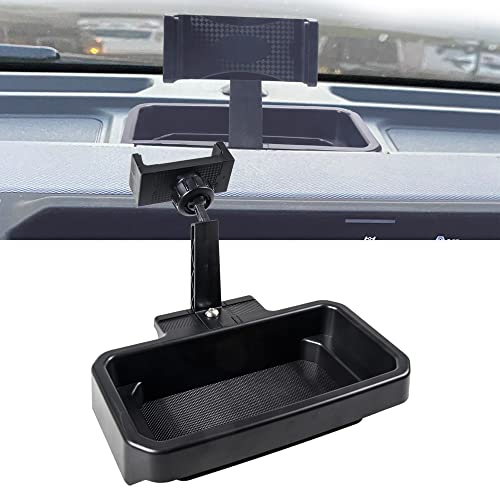 RERPRO Dash Phone Mount Holder for 2021 2022 2023 2024 2025 New Ford Bronco 2/4 Door Interior Accessories Center Console Dashboard Storage Tray Cell Phone Bracket, Not for B&Q Upgraded Stereo