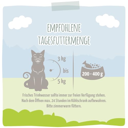MjAMjAM - Premium Nassfutter für Katzen - Quetschie Insekt mit vorzüglichem Kalb 300g, 6er Pack (6 x 300g), naturbelassen mit extra viel Fleisch