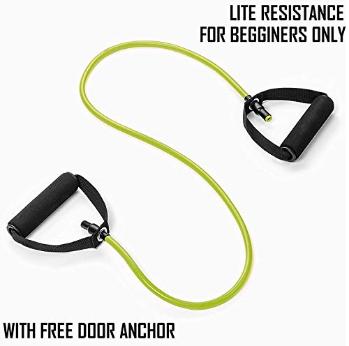 Image of Toyshine Rubber and TPR Foam Toning Tube, Exercise Bands for Stretching, Workout and Toning for Men and Women (Multicolor) SSTP