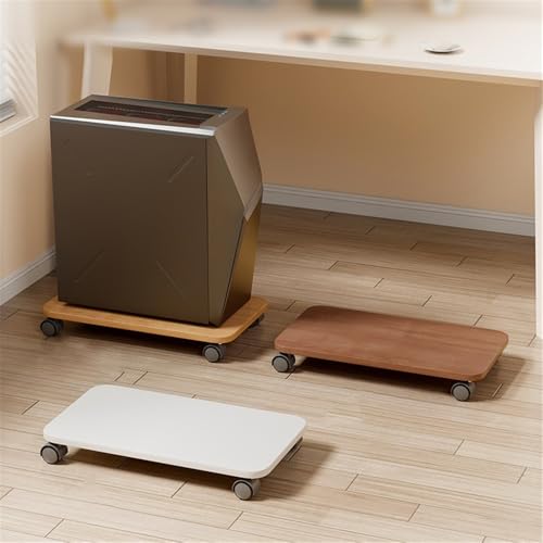 Soporte para CPU soporte móvil para torre PC con 4 ruedas giratorias para escritorio de juegos CPU Stand Natural miniatura 6