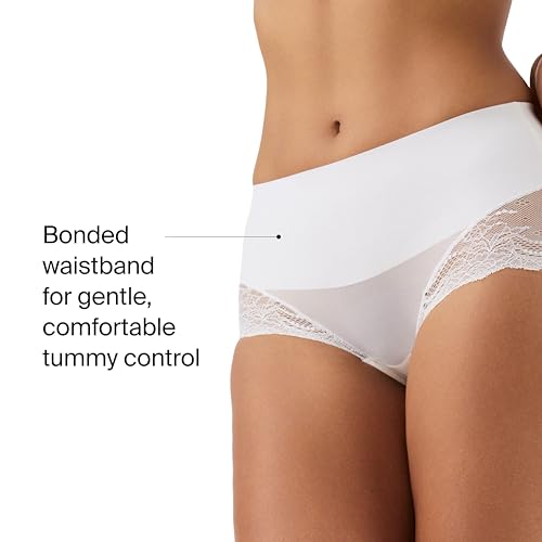 Image of SPANX SPANXsmooth Undie-tectable Lace Hi-Hipster - Comfortable Core Control - Lace Shapewear - No Visible Panty Lines