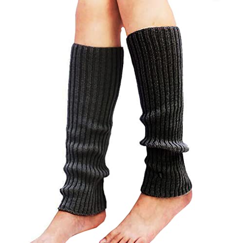 Image of Warm Woolen Socks For Women Solid Leg Covers Socks For Autumn And Winter Knitting