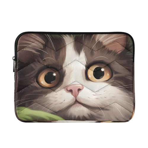 Funda para portátil Big Eyes Cat 13-14 pulgadas miniatura 1