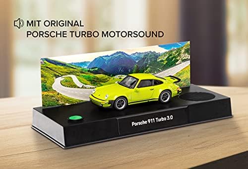 Franzis 55109 - Porsche 911 Turbo Advent Calendar 2021 Light Green - Porsche 911 Turbo in 24 Steps, Under the Christmas Tree, Vehicle Kit 1:43, Integrated Sound Module, Recommended from 14 Years