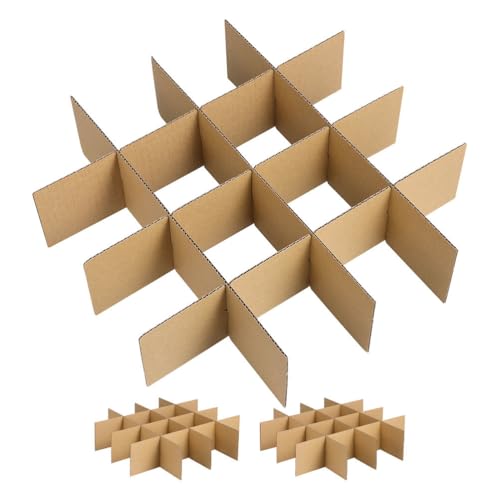 iplusmile Karton Trennwände Für Umzugskartons 33.50X8.00X0.30Cm 18 Stück Wellpappe Fachteiler Zum Schutz Von Gläsern Und Geschirr Beim Versand Und Verpacken