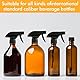 Tyqour 4 Stück Universal Sprühkopf mit Schaumgitter Sprühaufsatz für Flaschen Aufsatz für Sprühflaschen Strahl Spray Bottle Replacement Ersatzsprühkopf für Standard Sprühflaschen (schwarz)