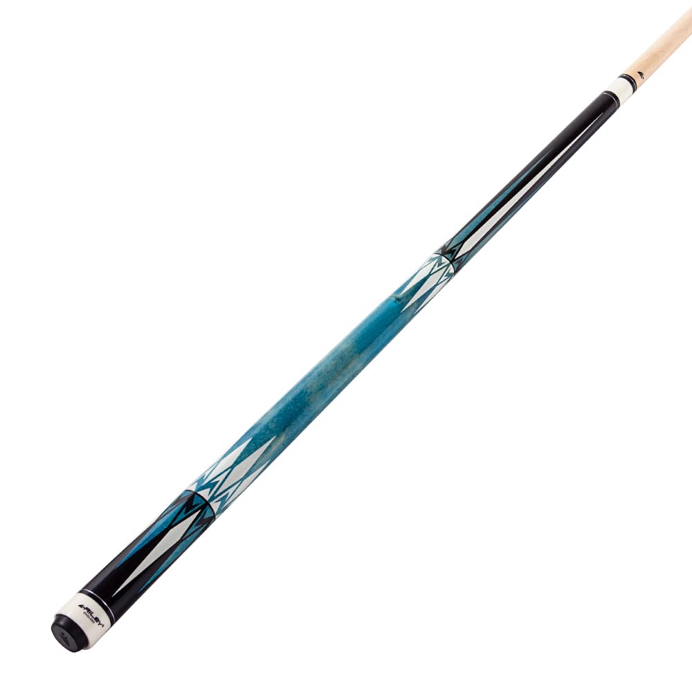 Riley Taco de billar americano de 147 cm, punta de 13 mm, completo con funda rígida