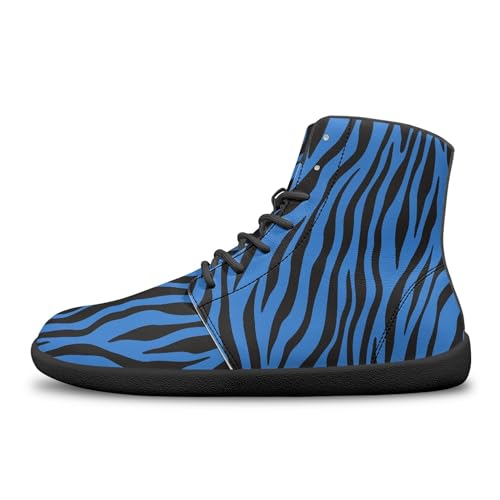 Image of Fashion Print Womens Mens High Top Barefoot Sneakers Flat Shoes
