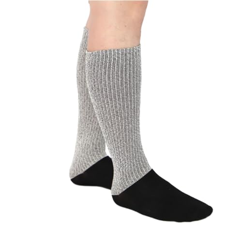 Cut Resistant Hokey Socks Youth, Level 5 Cut protection for Ice Hockey, Skate, Yard, Gardening, Industrial Work, Anti-Cut Work Socks for Construction, Glass Handling & Outdoor Use