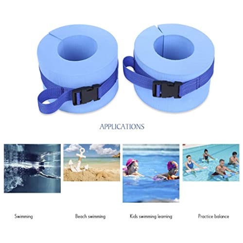 Brazaletes Inflables para Natación Set de 2 Azul miniatura 6