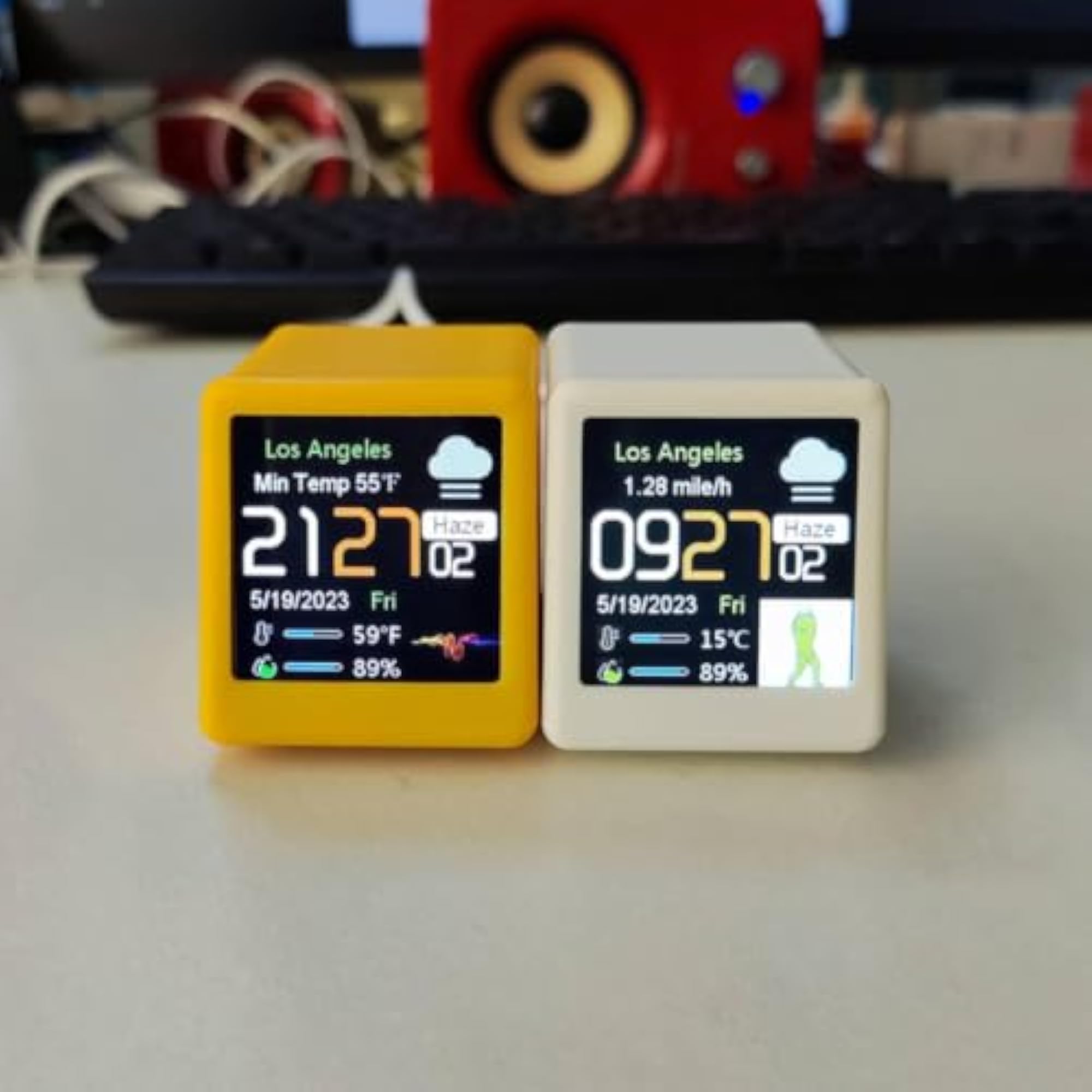 Smart Desktop Clock, USB-C Charging