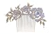 KimmyKu Bridal Hair Accessories Vintage Rose Gold Wedding Party Hair Comb Crystal Vine Bridal
