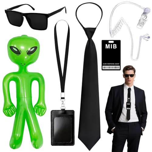 iSharely Secret Agent Costume Accessories Set Spy Fancy Dress Kit (A)