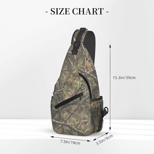 Image of Crossbody Bag Sling Bag Backpack Chest Bags Shoulder Bag for Women Men Hunting Camo Forest Camouflage