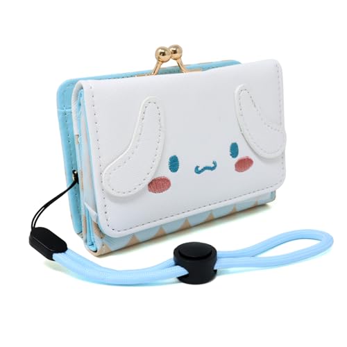 Honbay Fashion Cute Cartoon Wallet, Small Wallet, Women Ladies Short Wallet, PU Leather Tri-fold Wallet, Money Bag, Coin Cash Cards Pouch Purse, Kiss Lock Change Purse Clutch Purse 6