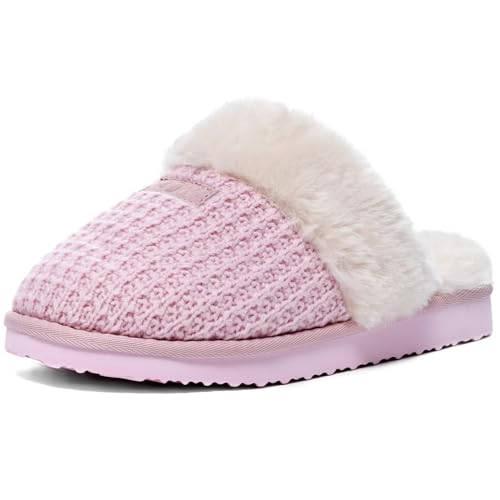 Image of OOW Cozy House Slippers for Women with Memory Foam Fuzzy Shoes for Indoor