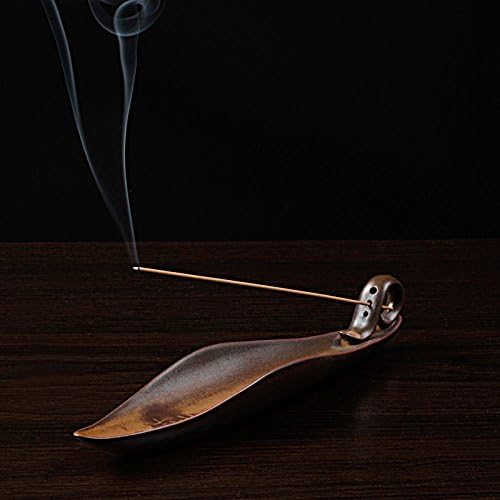 Incense Burner Buddha Incense Holder Vintage Kiln Censer Buddhist Temple Supplies Chinese Incense Burners Ceramic Handmade Indoor Incense Holder Incense Stick Holder