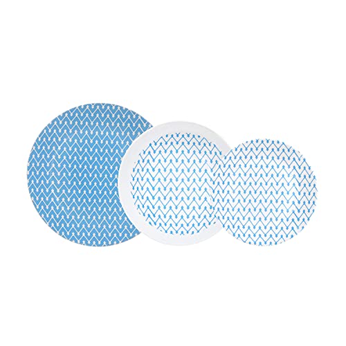 Arcopal AZULEA - Opal Dinnerware Set 18 Pieces - 6 People, Blue