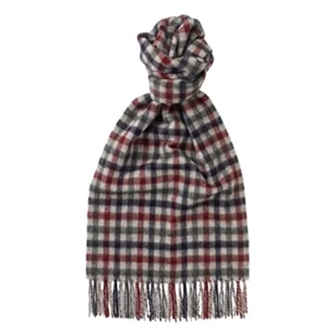 Lomond - Deluxe Cashmere Scarf (Classic Check Brushed White) Cover