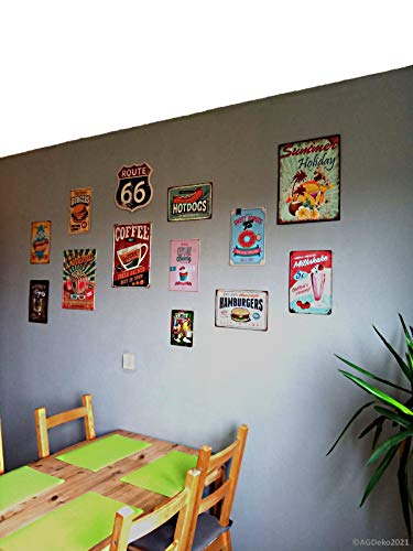 AGDeko André Günther Dekoration & Style Blechschild 20x30 Honig aus eigener Imkerei Wand Schild Hofladen Marktstand… – Bild 5