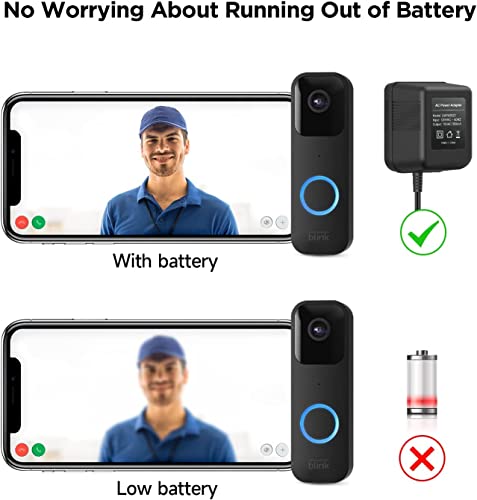 Olaike 18V Doorbell Transformer Power Adapter Compatible With Blink Video Doorbell, With 5M/16Ft Ac Charger Cord,No Worry About Battery Power,Black #TOP6