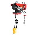 Lemoeyes 550LBS Electric Hoist with Remote Control Single/Double Slings Electric Winch, 110V 550W Steel Lift for Lifting in Factories, Warehouses, Construction Site, Within 100m
