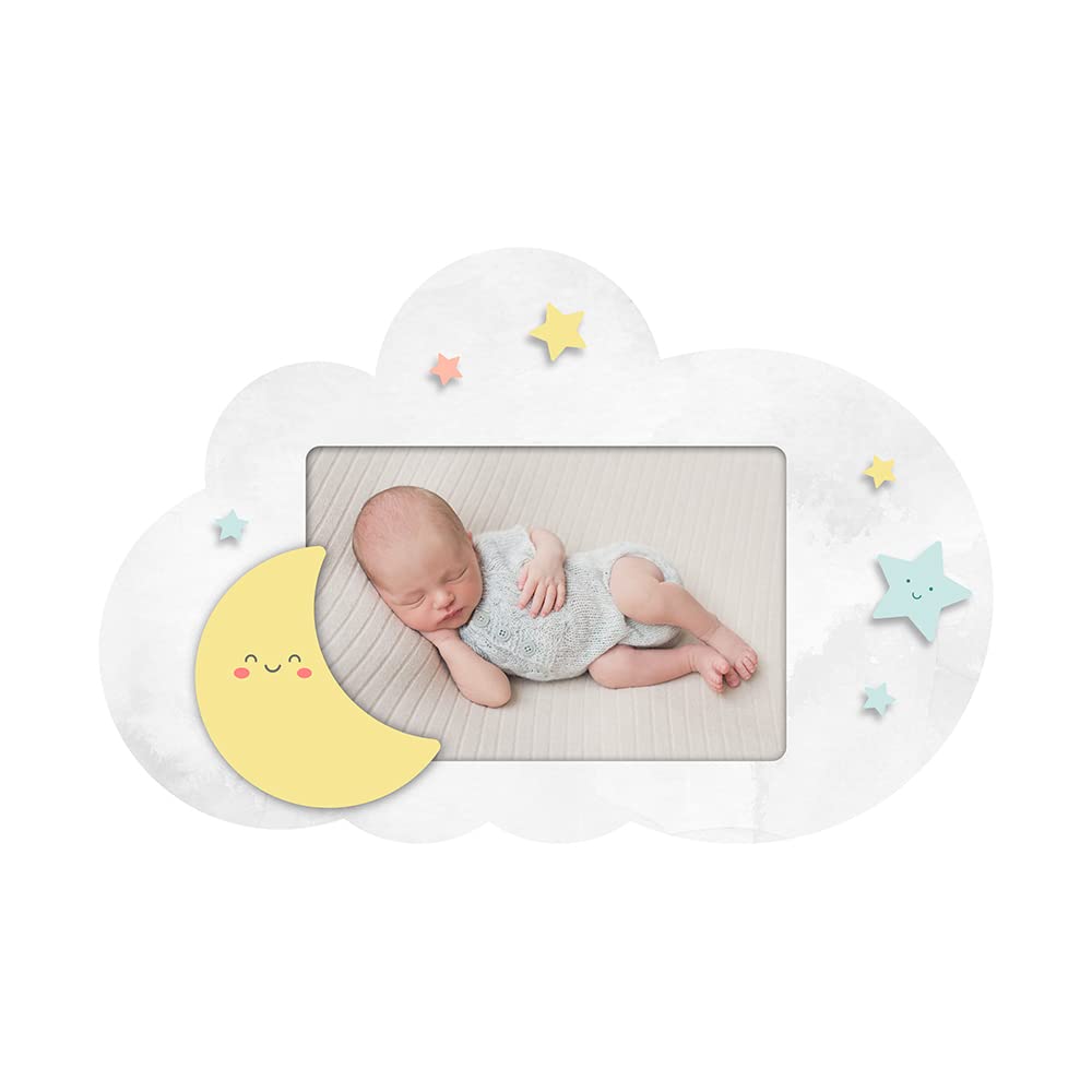 Demark Marco Luna | Marco Infantil | Portaretrato Bautizo | Marcos Bebe | Marcos PVC 10x15 cm horizontal | Regalo Infantil | Regalo Bebe | Regalos Bautizo |
