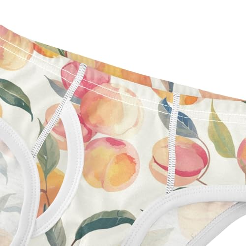 KLL Watercolor Peaches Toddler Boys Pure Cotton Underwear Cute Children Undies4