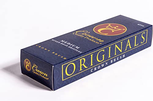 Crown Quality Products Original Contour 360 Wave Brush - Medium (Royal Blue) #TOP5