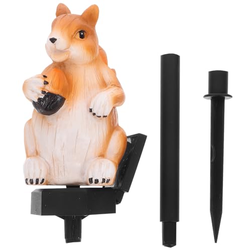 Lampe Écureuil LED Jardin Extérieur x2 en Acrylique Orange
