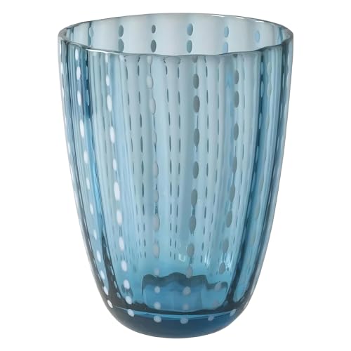 Villa d’Este Home Tivoli 2195172 Lot de 6 verres à eau 300 ml en verre avec pois et surface...